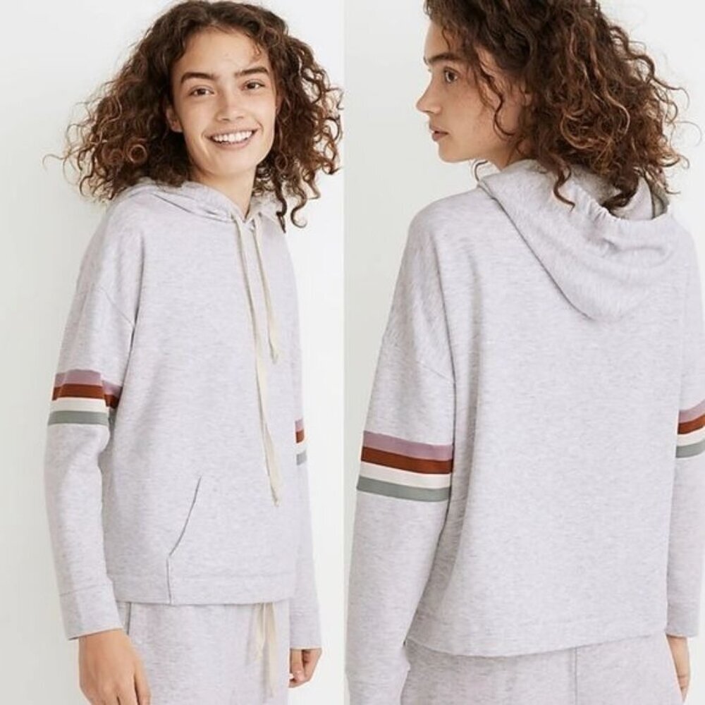 Madewell MWL Superbrushed Easygoing Hoodie Sweatshirt size small‎